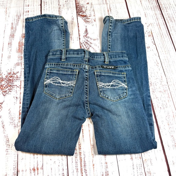 Cowgirl Tuff Girls Western Bootcut Jeans Size 10 - Picture 1 of 12